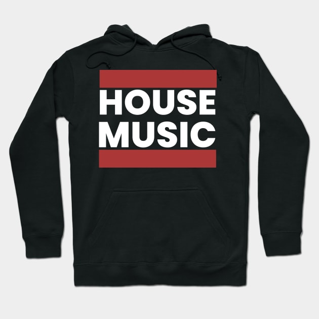 HOUSE MUSIC  - DMC Steez (White) Hoodie by DISCOTHREADZ 